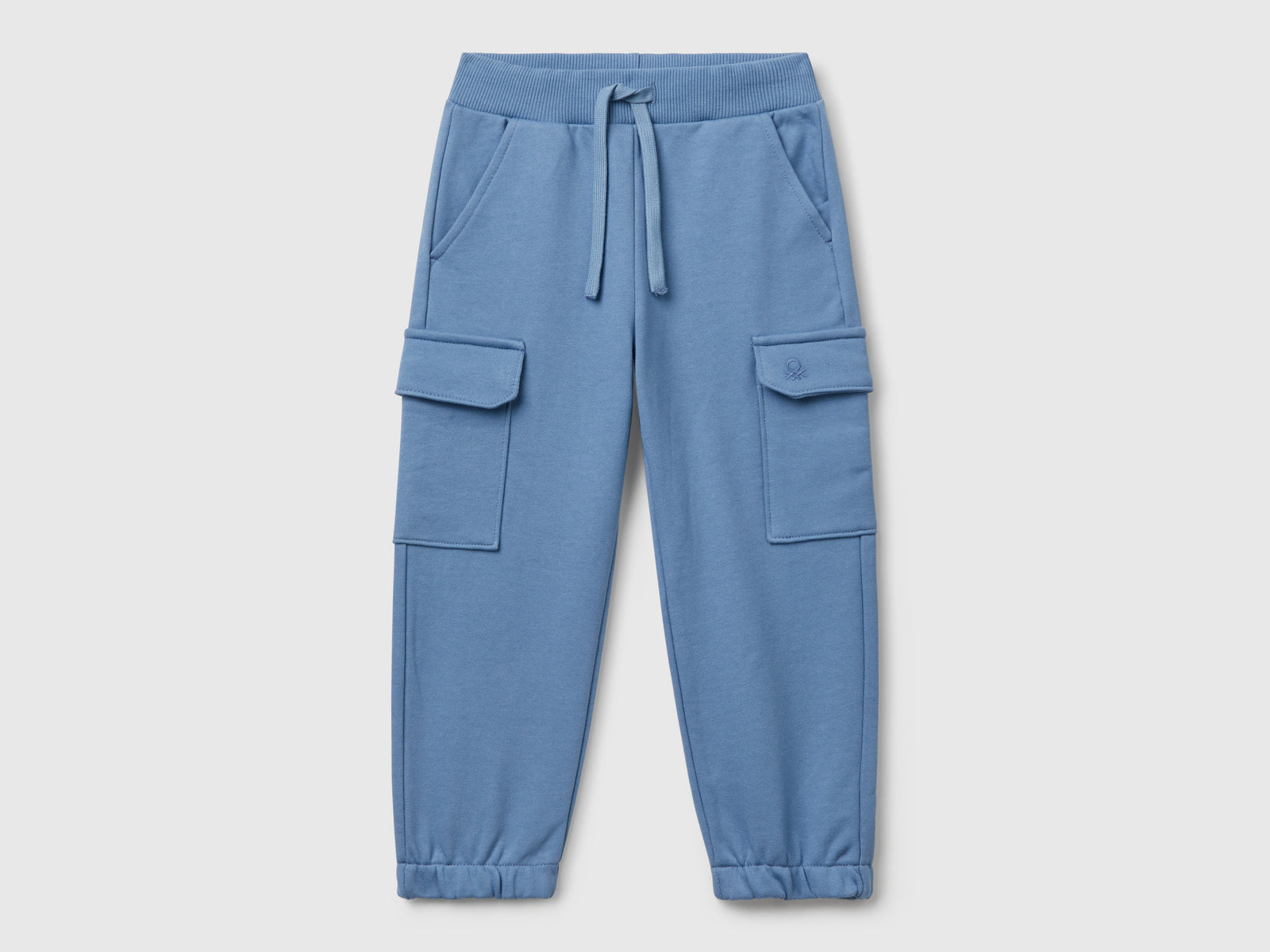 Pantaloni cargo in felpa da bimbo azzurro | Benetton Outlet