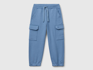 Pantaloni cargo in felpa