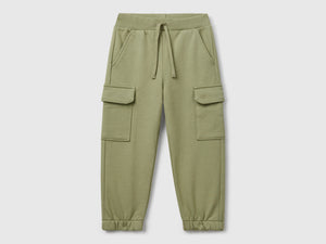 Pantaloni cargo in felpa