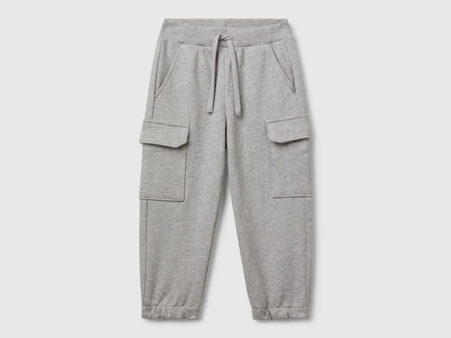 Pantaloni cargo in felpa da bimbo grigio chiaro | Benetton Outlet
