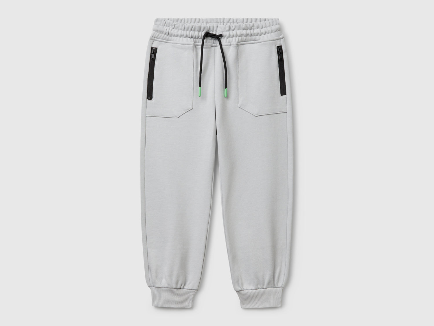 Pantaloni in felpa con coulisse da bimbo grigio | Benetton Outlet