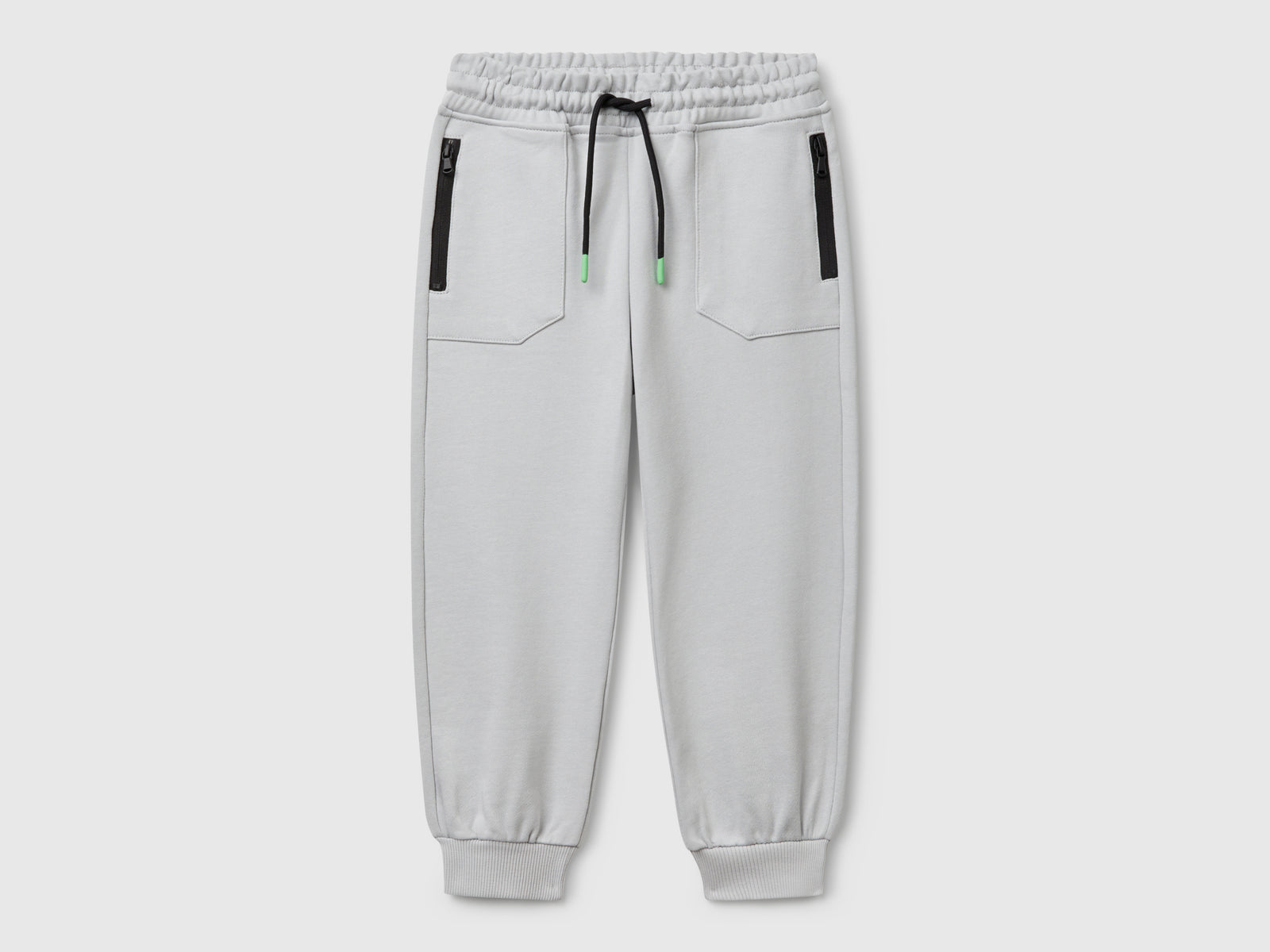 Pantaloni in felpa con coulisse da bimbo grigio | Benetton Outlet