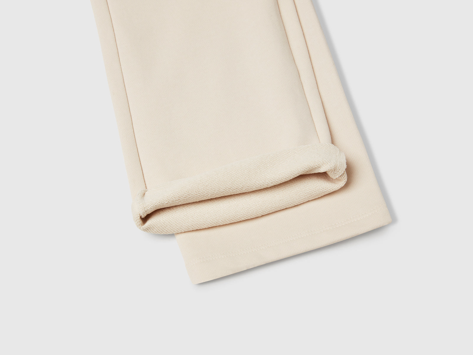 Pantaloni wide fit da bimba beige 3 | Benetton Outlet