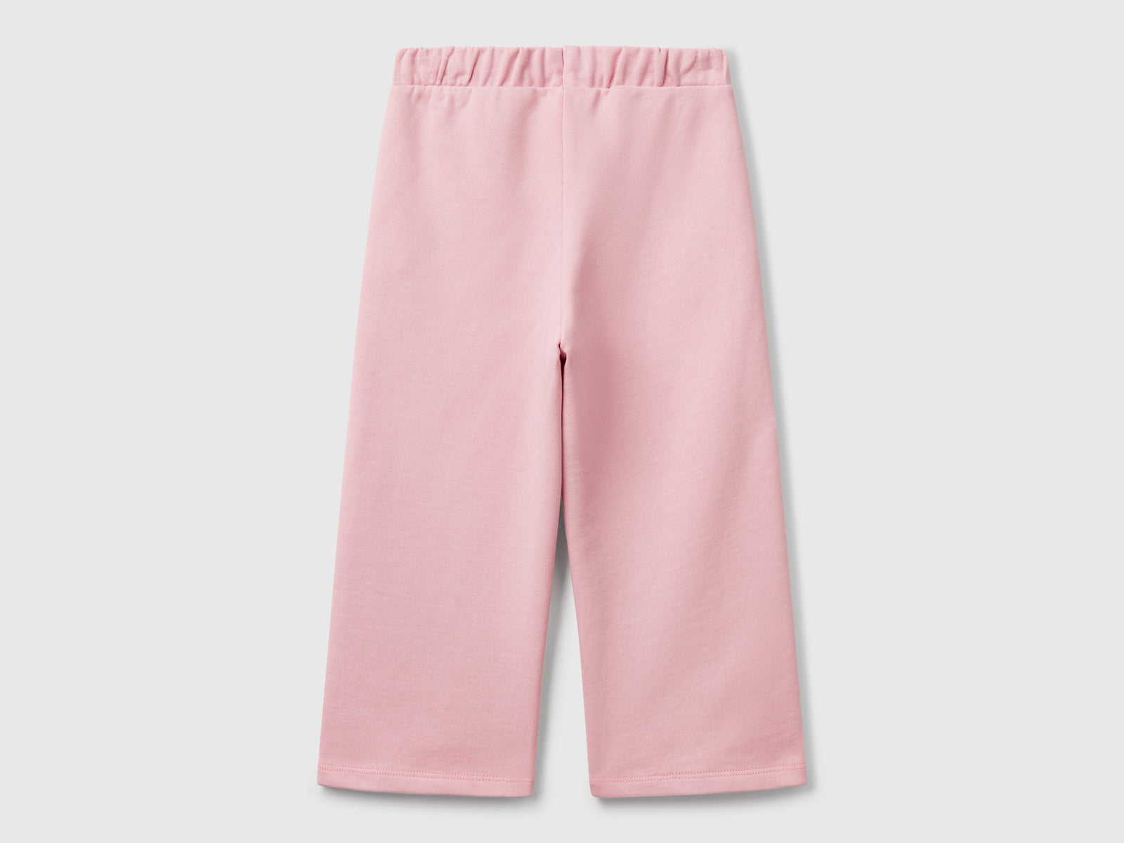Pantaloni wide fit da bimba rosa 2 | Benetton Outlet