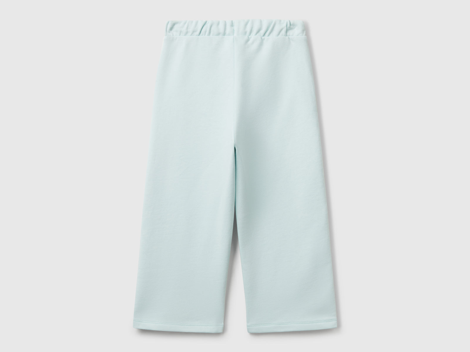 Pantaloni wide fit da bimba verde acqua 2 | Benetton Outlet