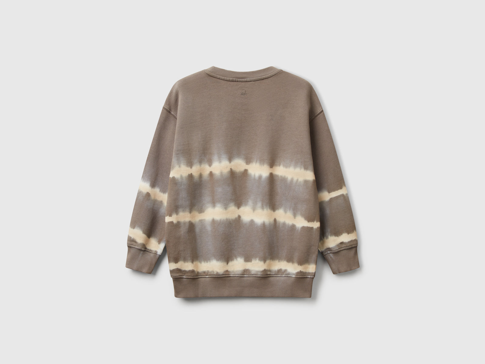 Felpa tye-dye over fit da bambino grigio 2 | Benetton Outlet