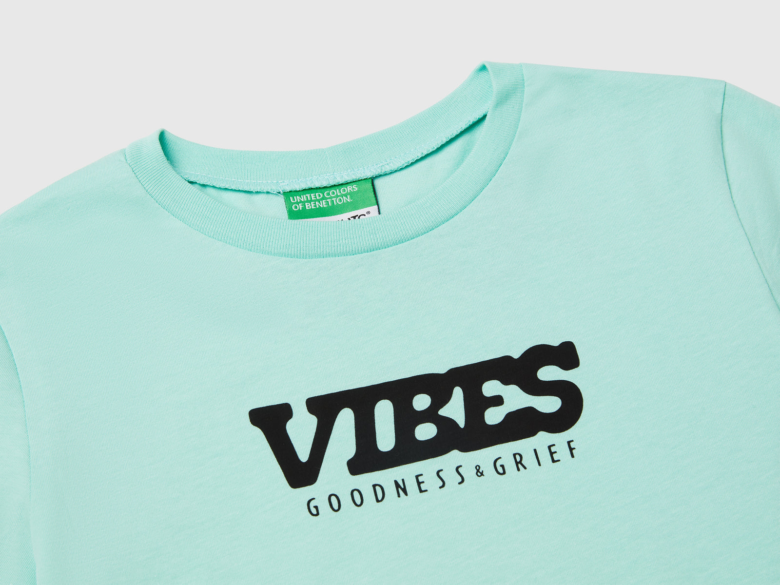 T-shirt Snoopy ©Peanuts da bambina verde acqua 3 | Benetton Outlet
