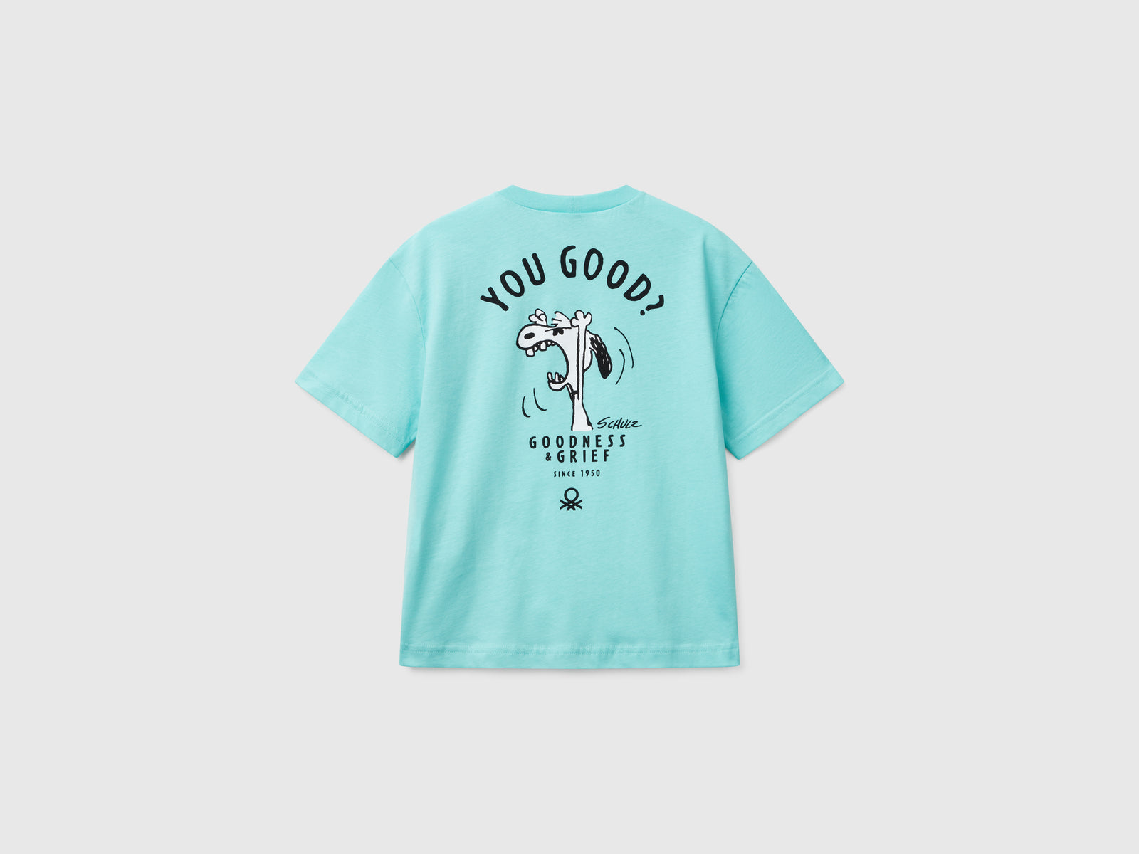 Maglietta manica corta Snoopy ©Peanuts da bambino turchese 2 | Benetton Outlet