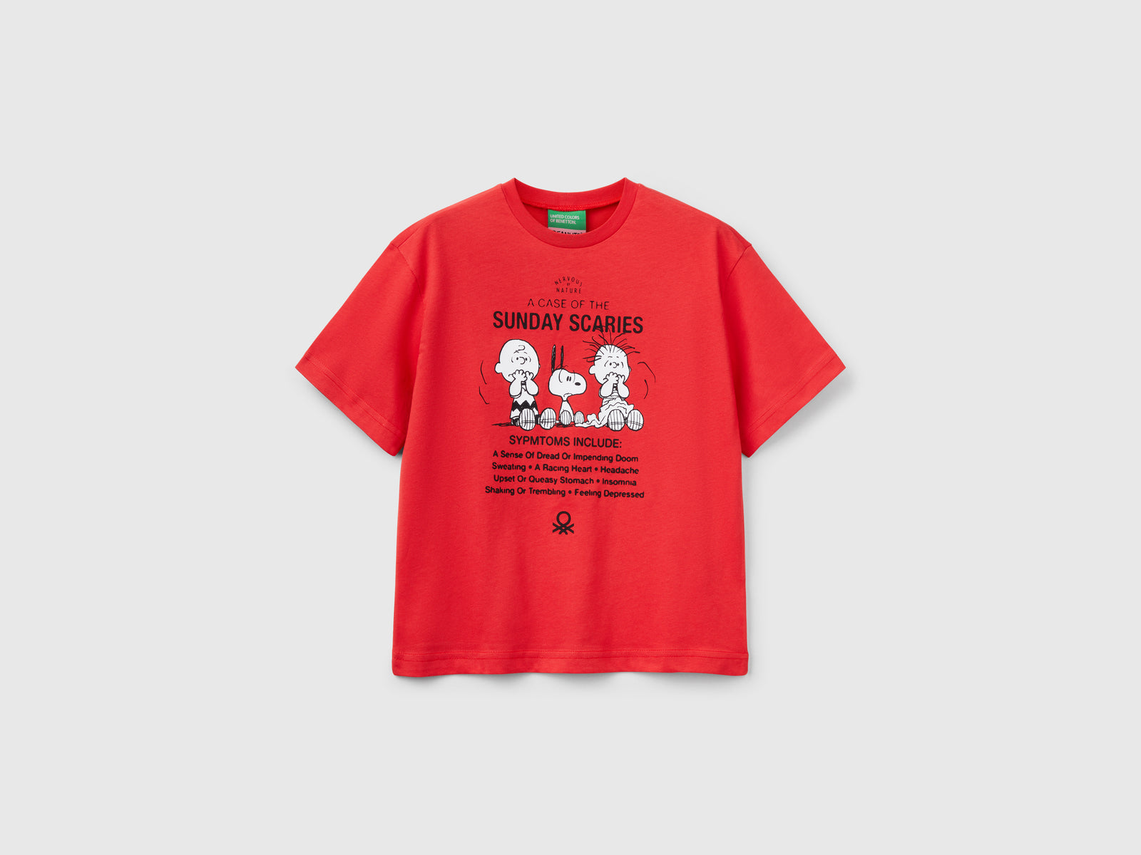 Maglietta manica corta Snoopy ©Peanuts da bambino rosso | Benetton Outlet