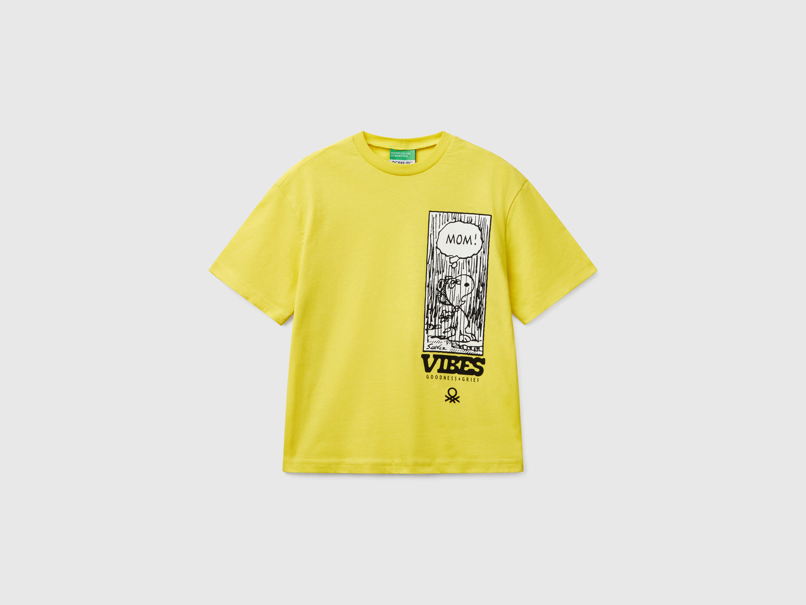 Maglietta manica corta Snoopy ©Peanuts da bambino giallo | Benetton Outlet