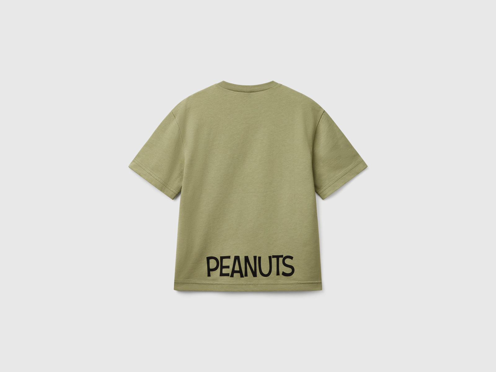 Maglietta manica corta Snoopy ©Peanuts da bambino verde oliva 2 | Benetton Outlet