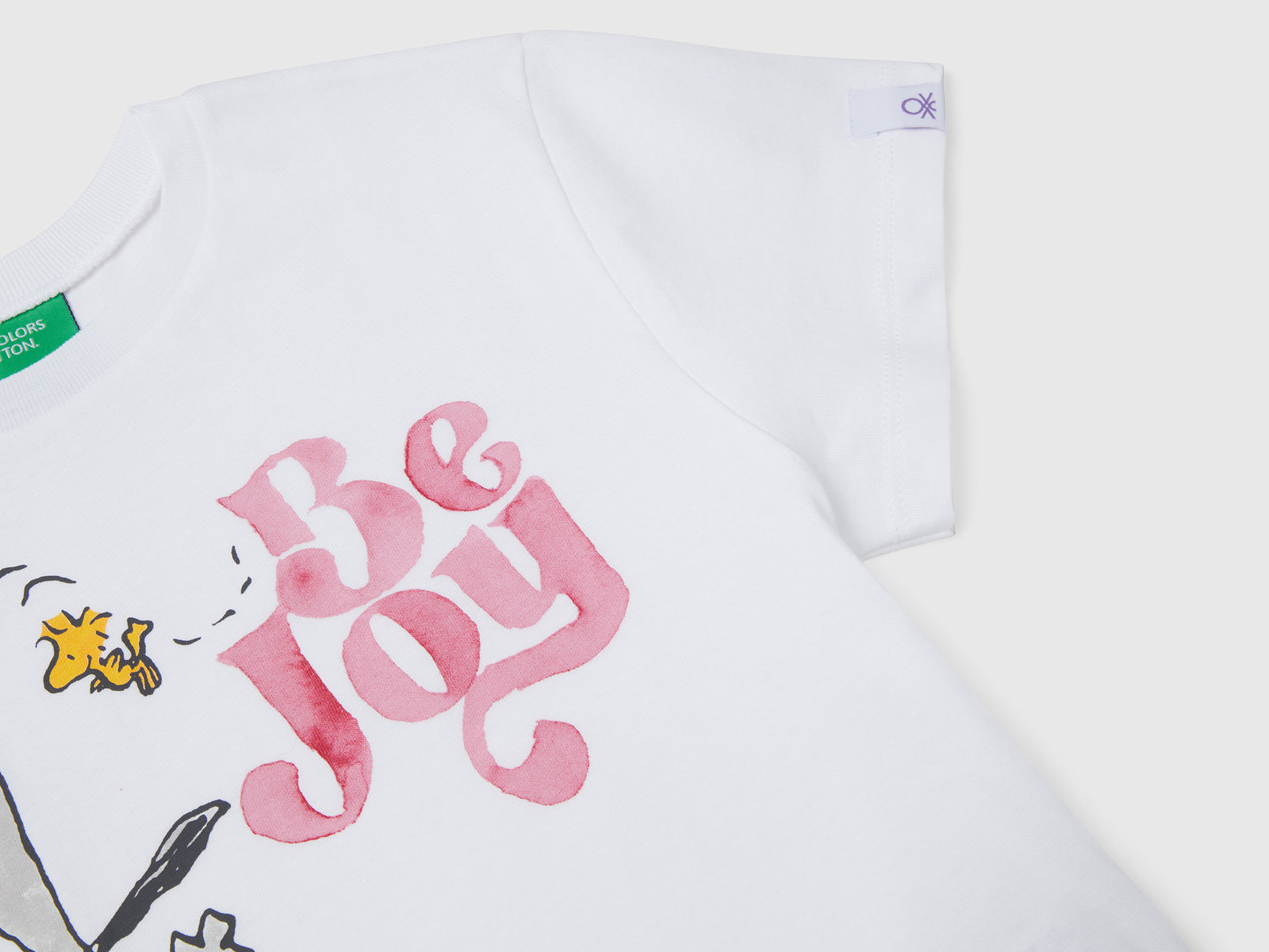 T-shirt girocollo Snoopy ©Peanuts da bimba bianco 3 | Benetton Outlet