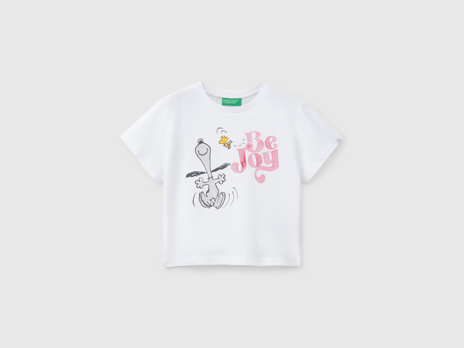 T-shirt girocollo Snoopy ©Peanuts da bimba bianco | Benetton Outlet