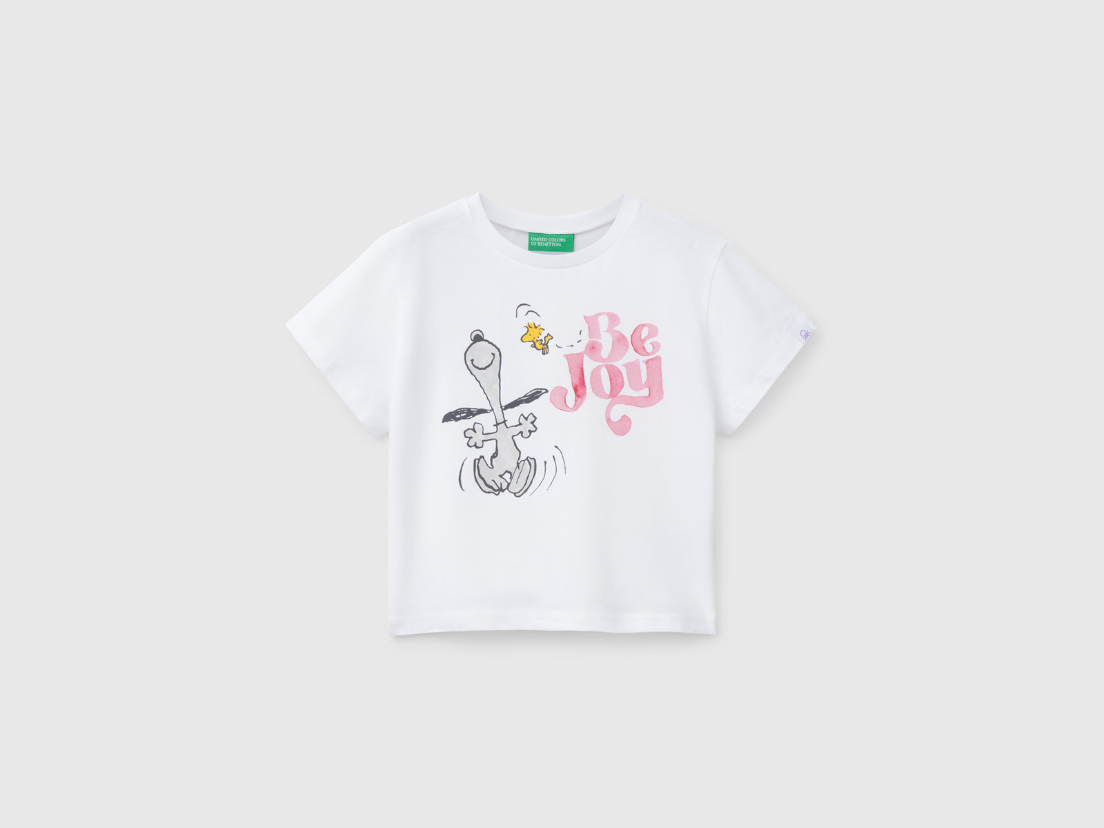 T-shirt girocollo Snoopy ©Peanuts da bimba bianco | Benetton Outlet