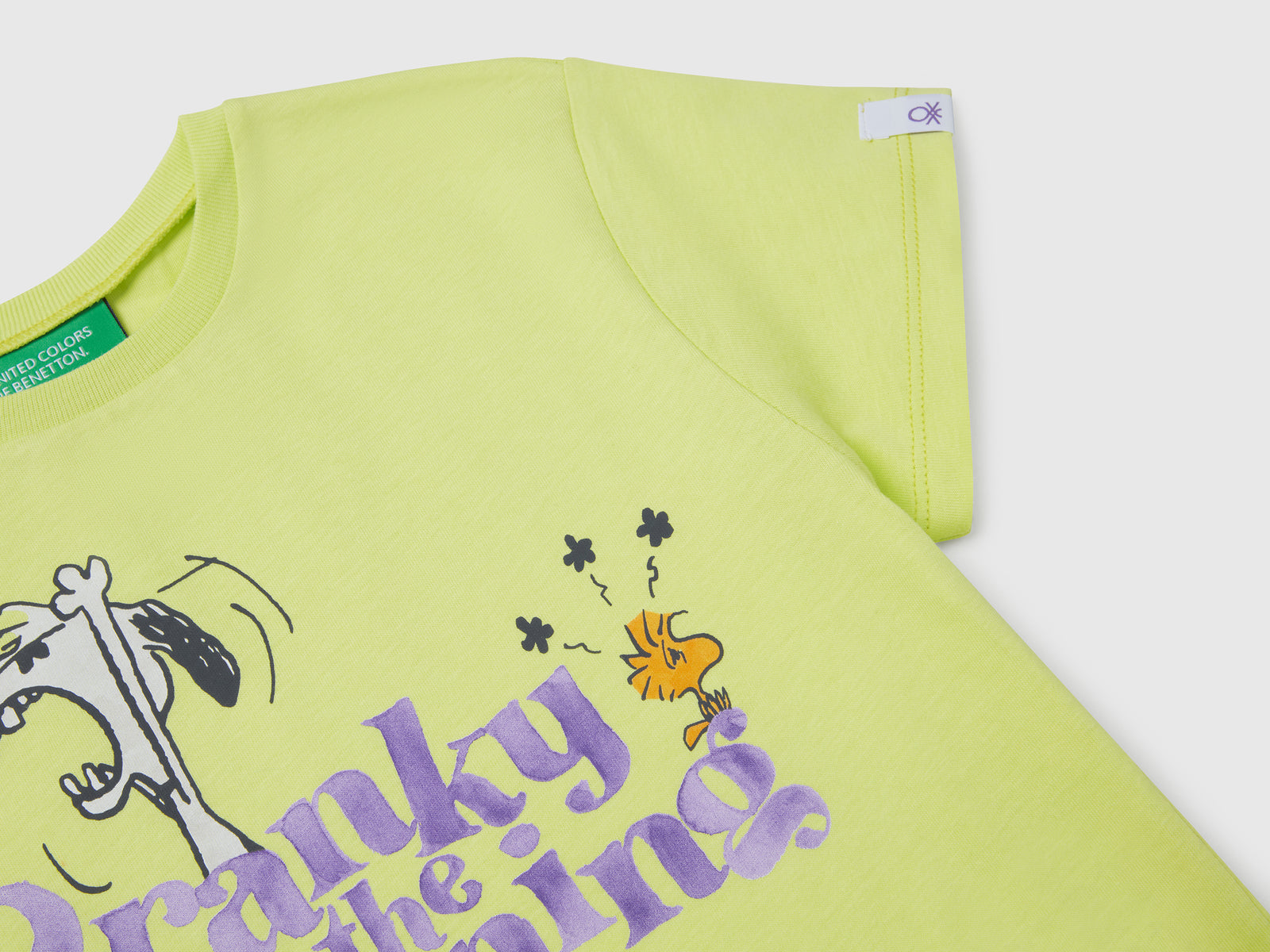 T-shirt girocollo Snoopy ©Peanuts da bimba giallo 3 | Benetton Outlet