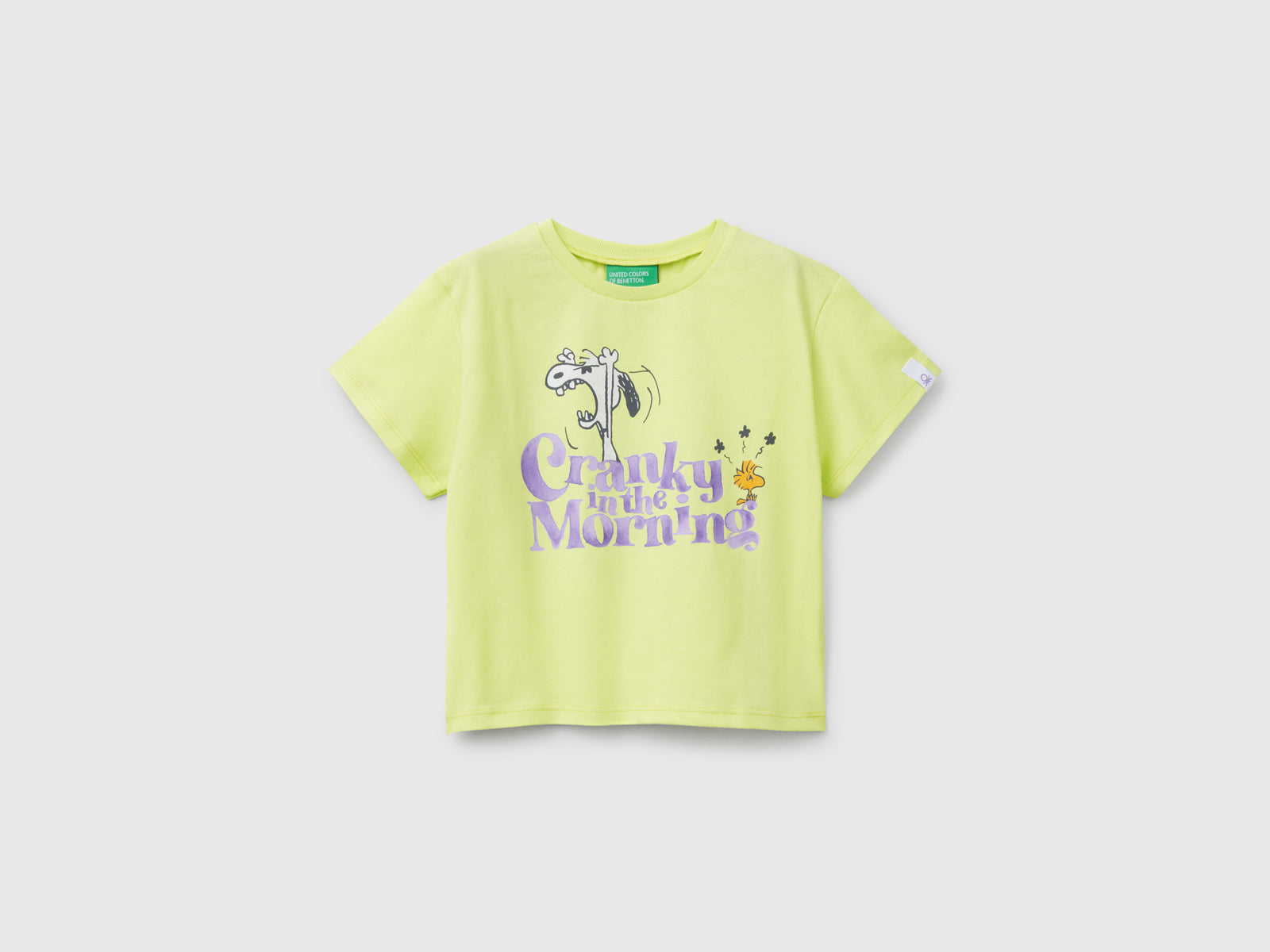 T-shirt girocollo Snoopy ©Peanuts da bimba giallo | Benetton Outlet