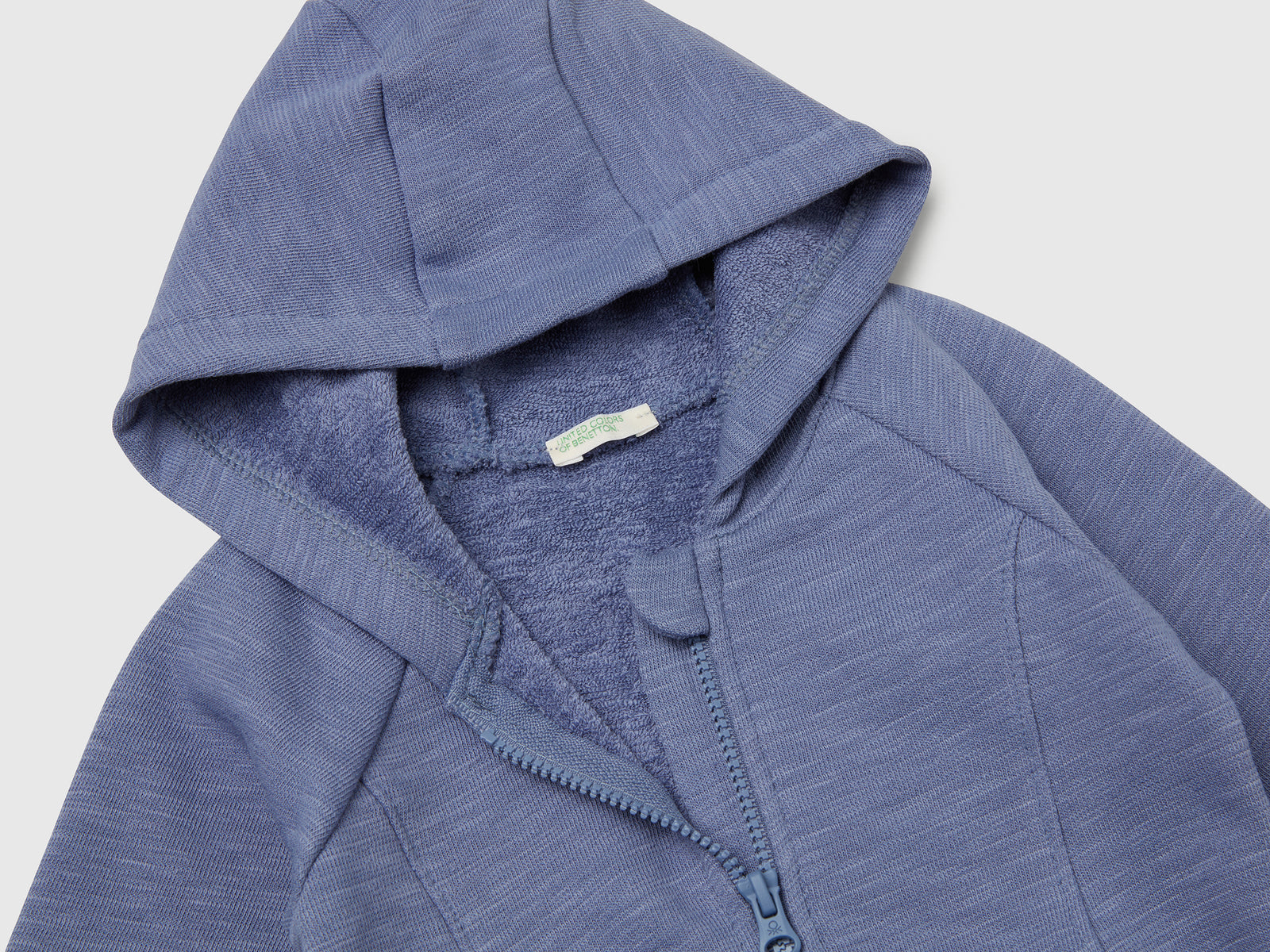 Felpa in spugna da neonato blu 3 | Benetton Outlet