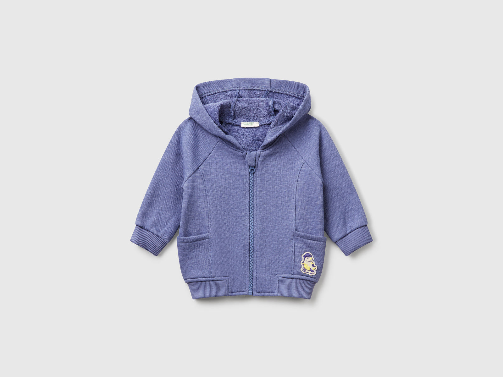 Felpa in spugna da neonato blu | Benetton Outlet
