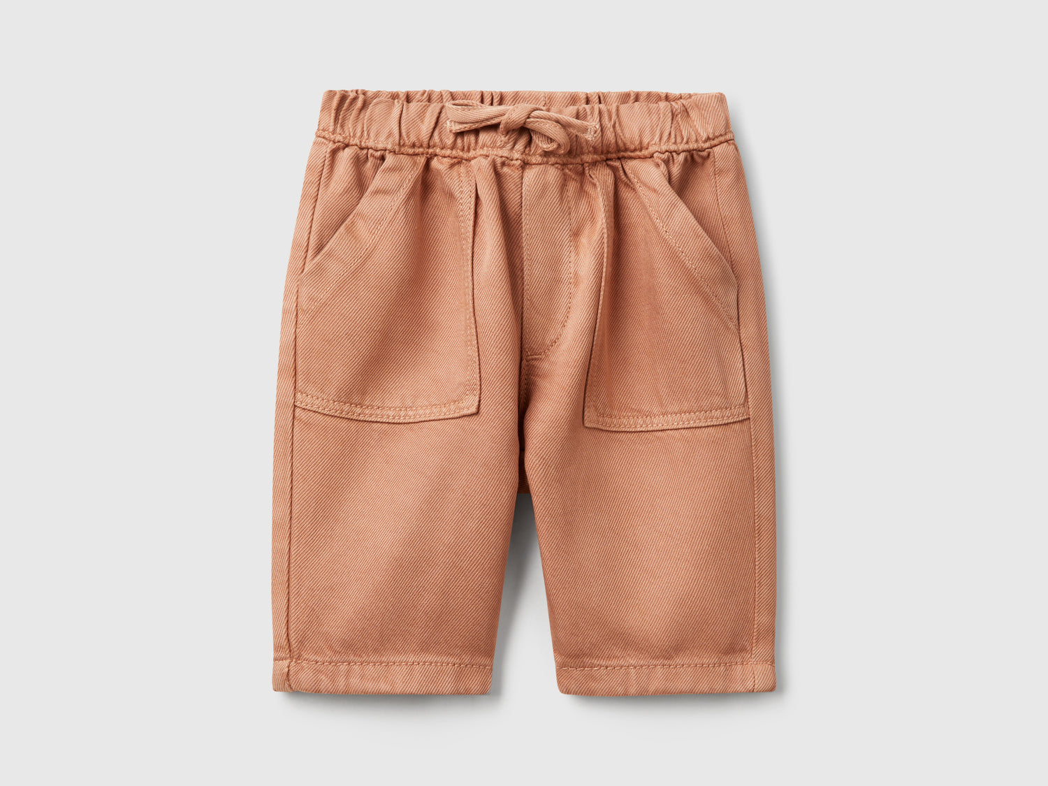 Pantaloni fluidi da neonato cammello | Benetton Outlet