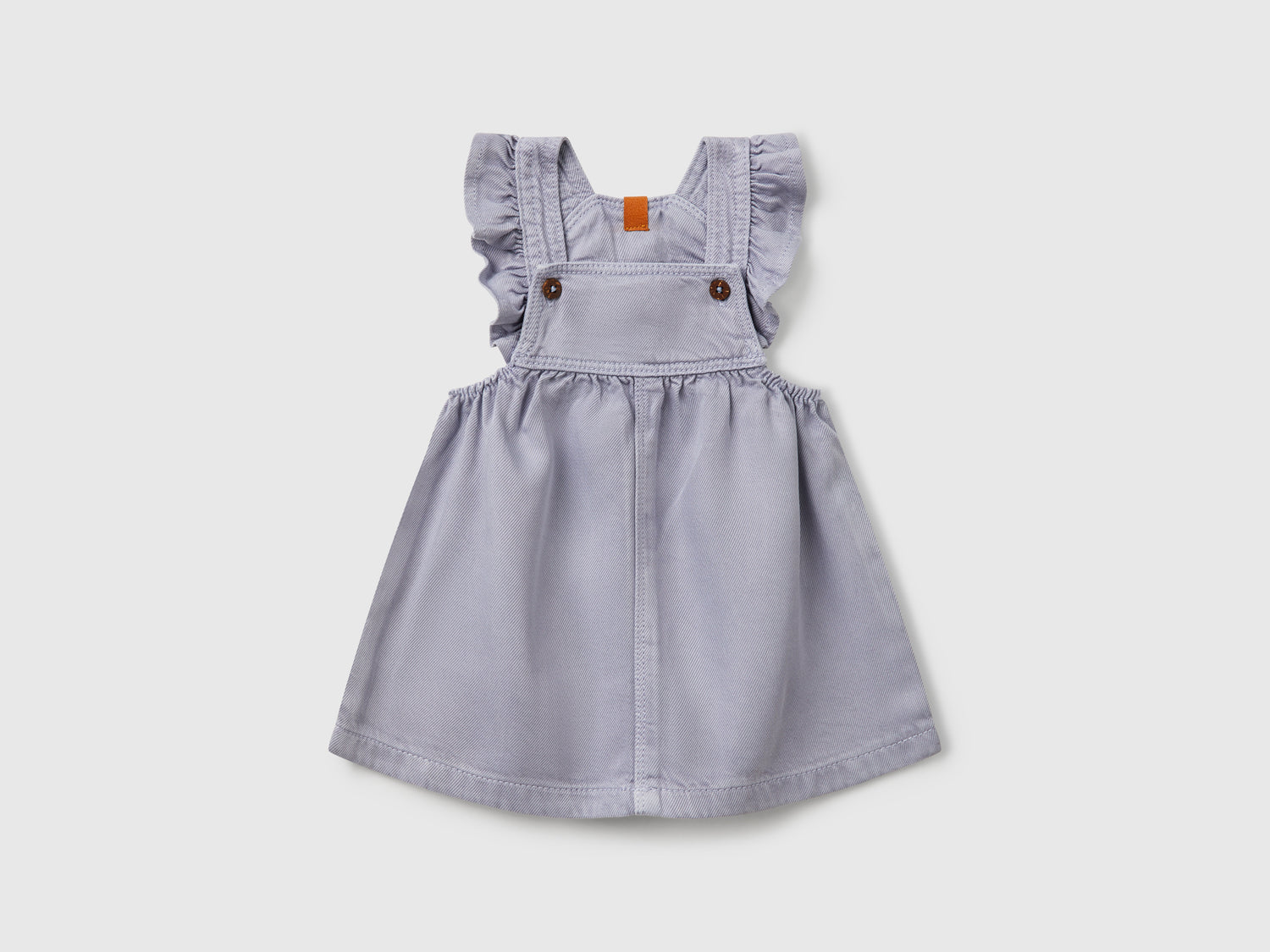 Gonna salopette con rouches da neonato pervinca | Benetton Outlet