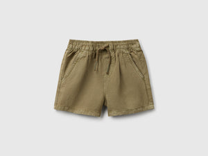 Shorts in misto lino