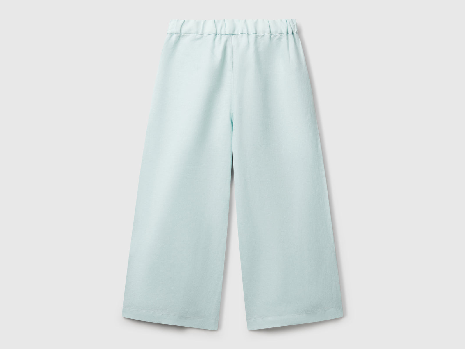 Pantaloni con fusciacca da bambina verde acqua 2 | Benetton Outlet