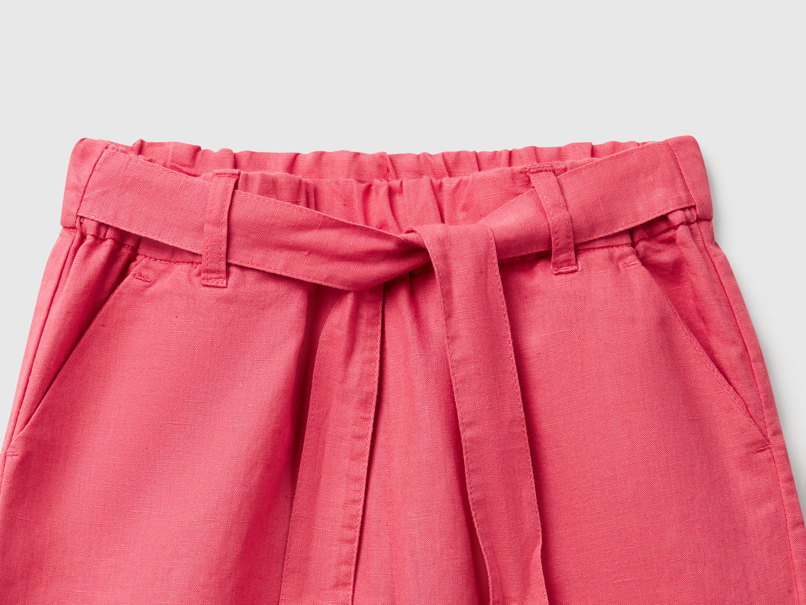 Pantaloni con fusciacca da bambina ciclamino 3 | Benetton Outlet