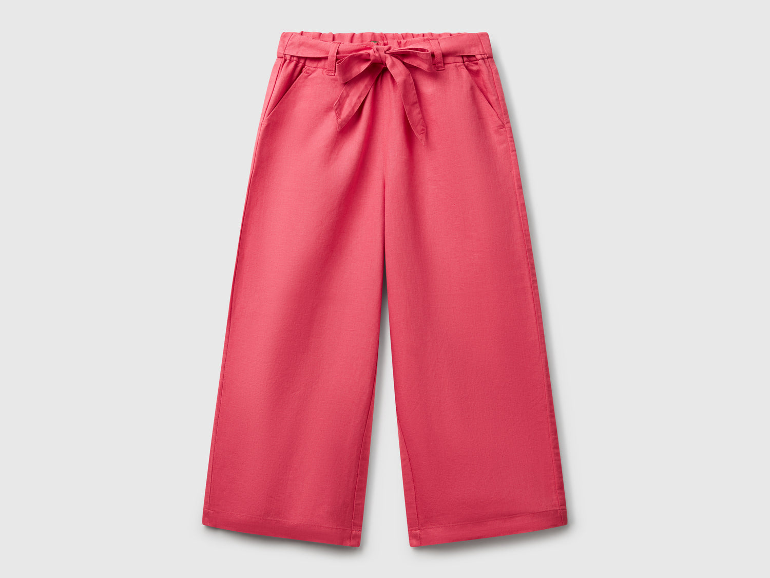 Pantaloni con fusciacca da bambina ciclamino | Benetton Outlet