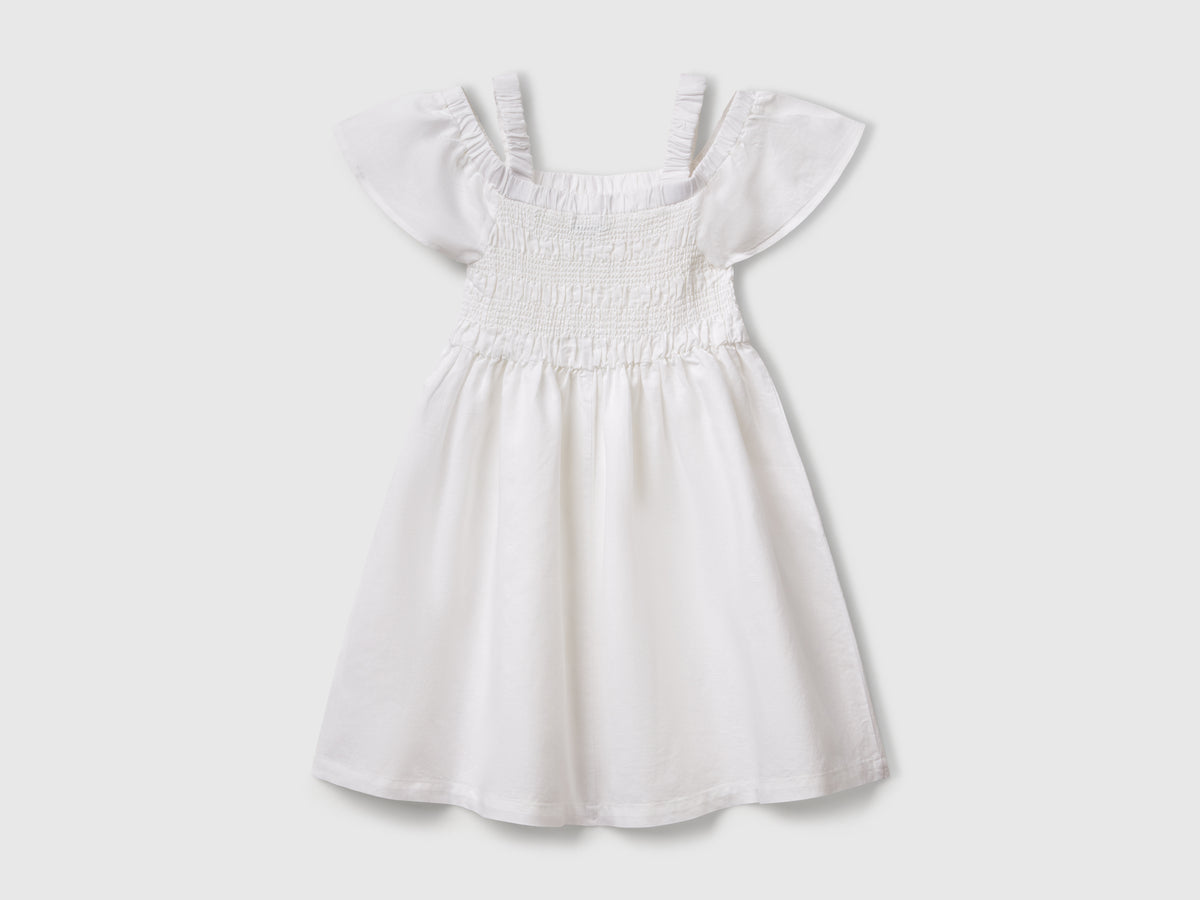 Vestito in misto lino