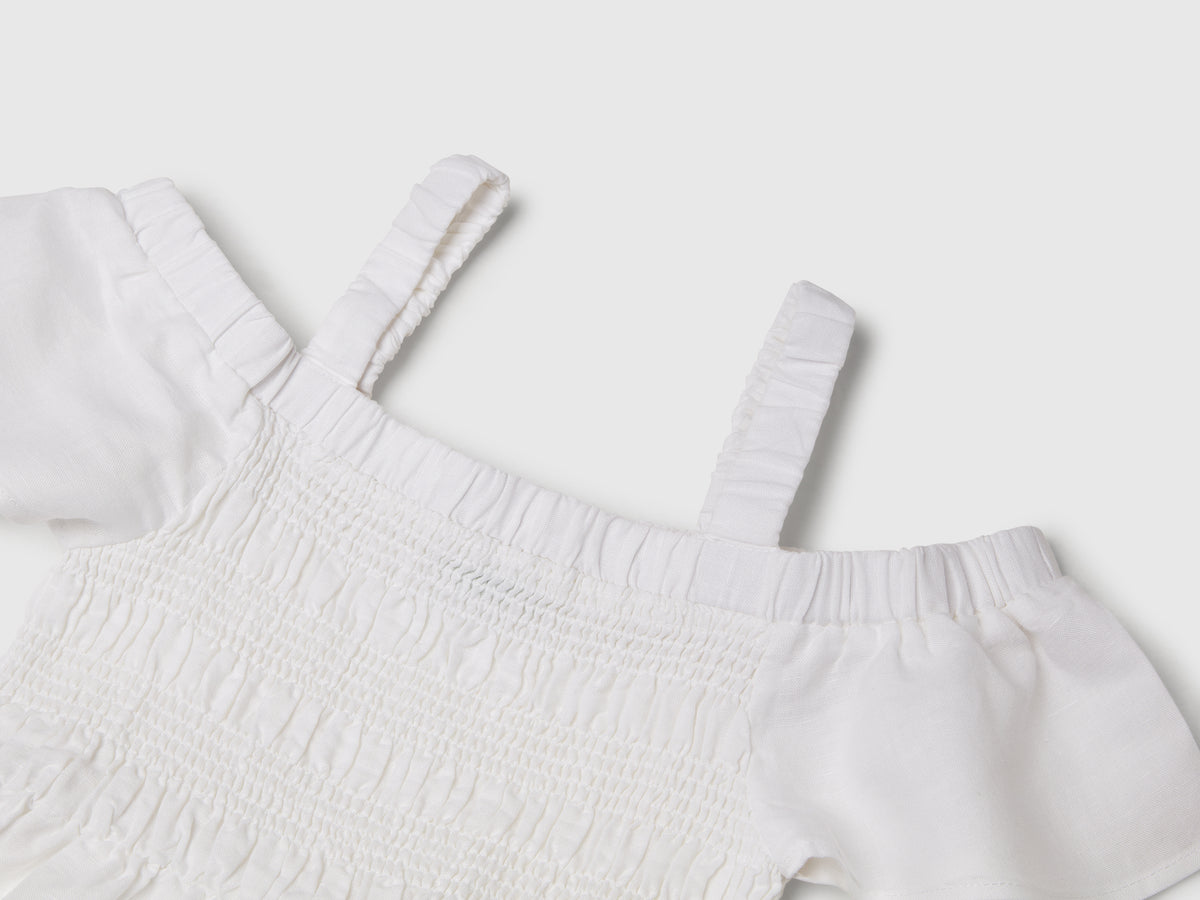 Vestito in misto lino