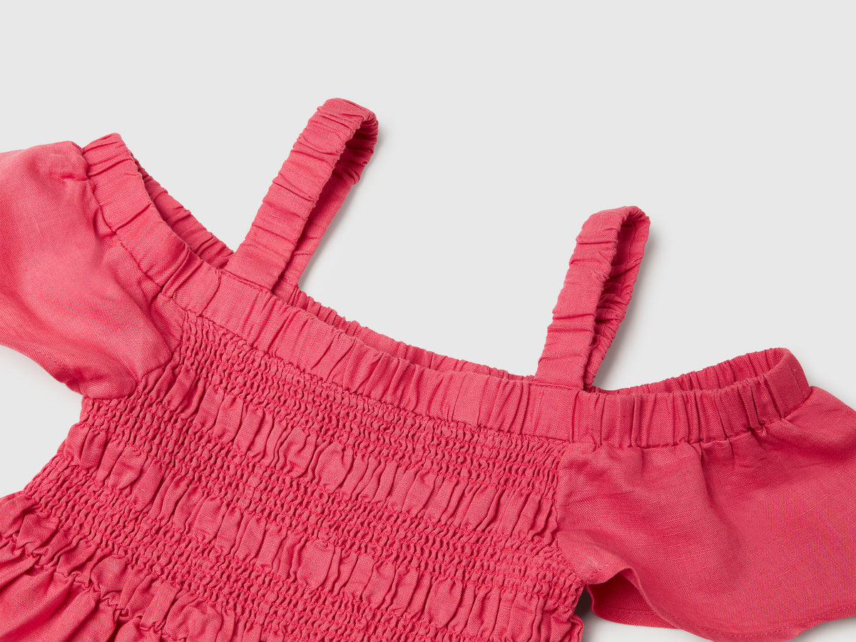 Vestito in misto lino