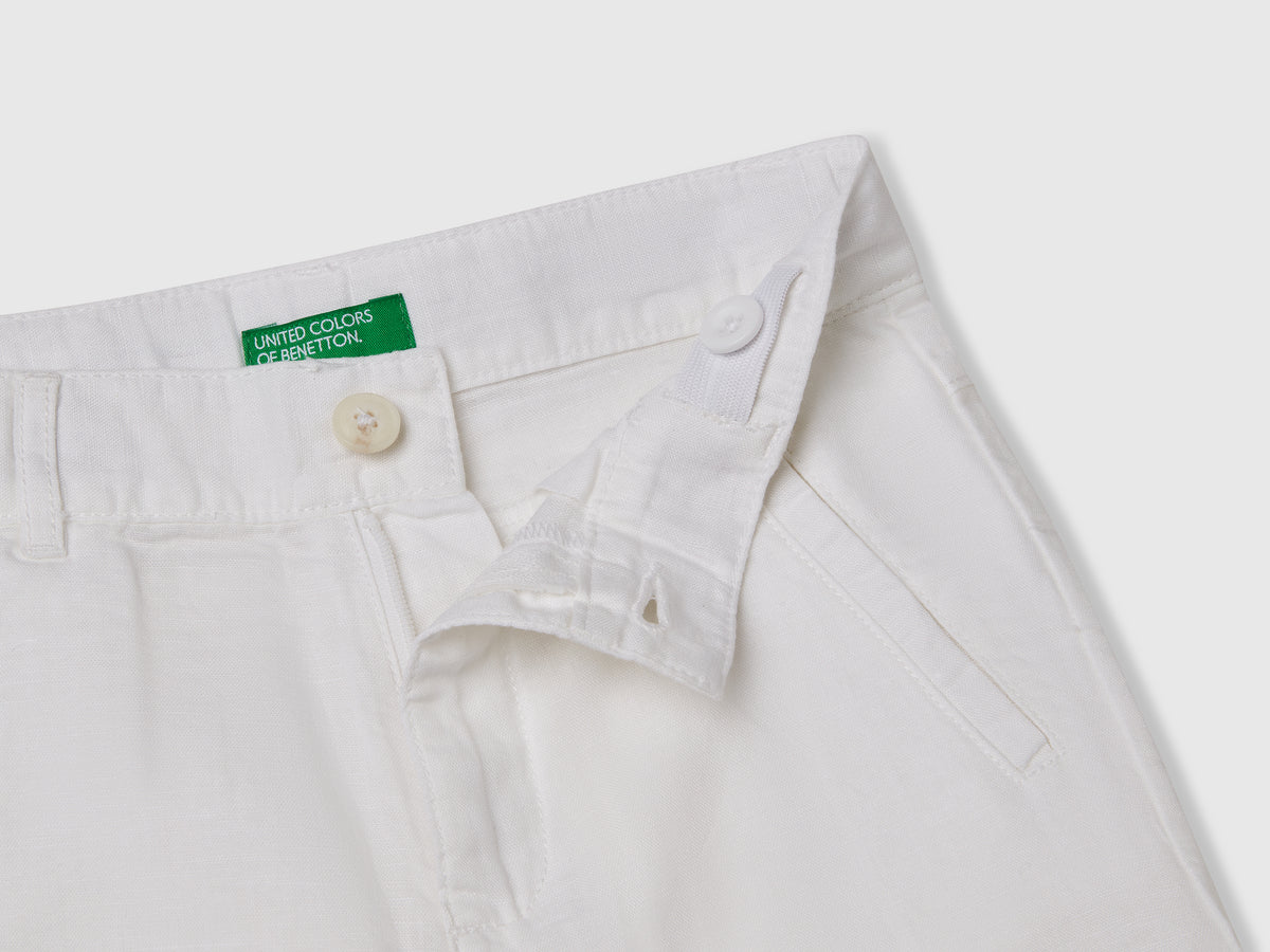 Shorts in misto lino