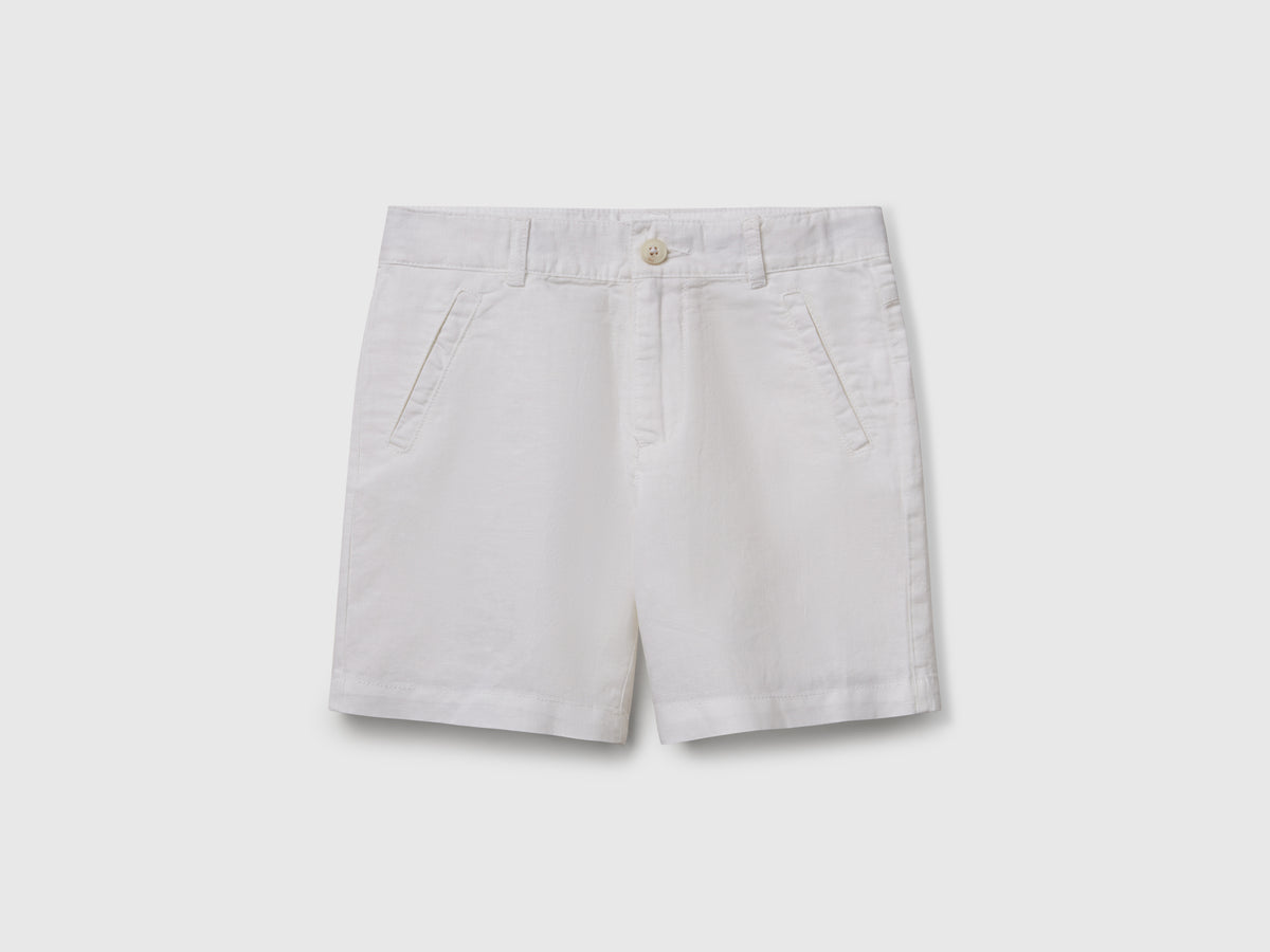 Shorts in misto lino