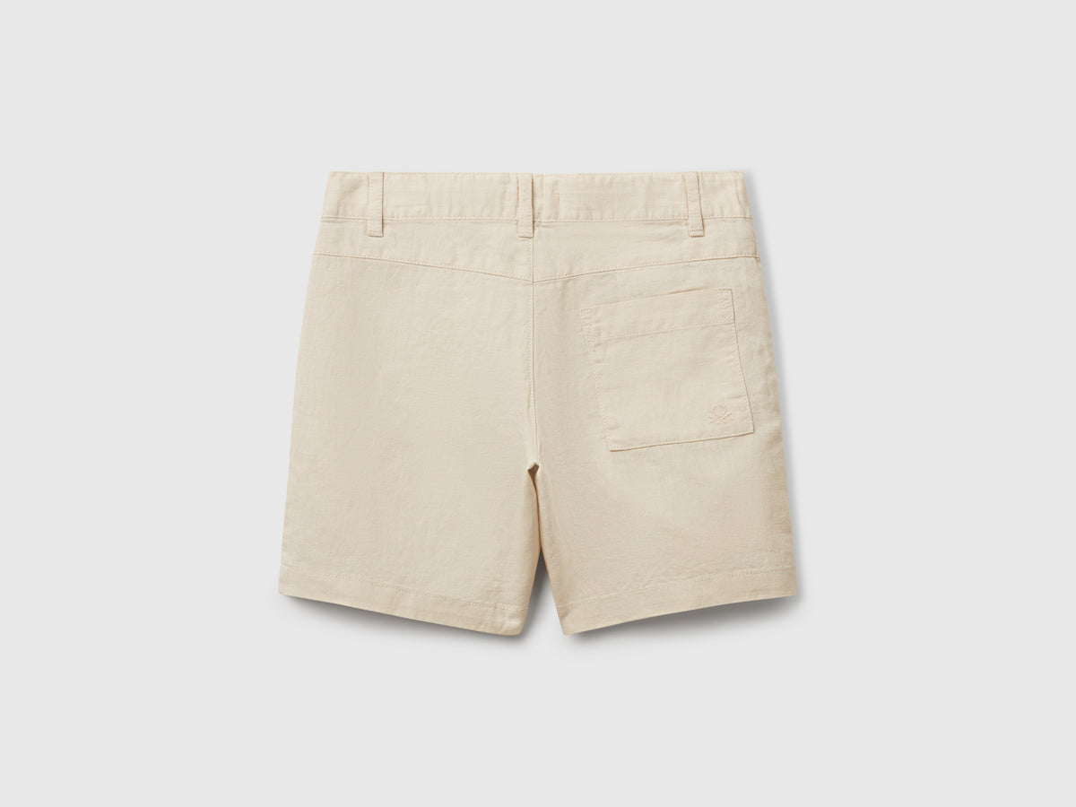 Shorts in misto lino
