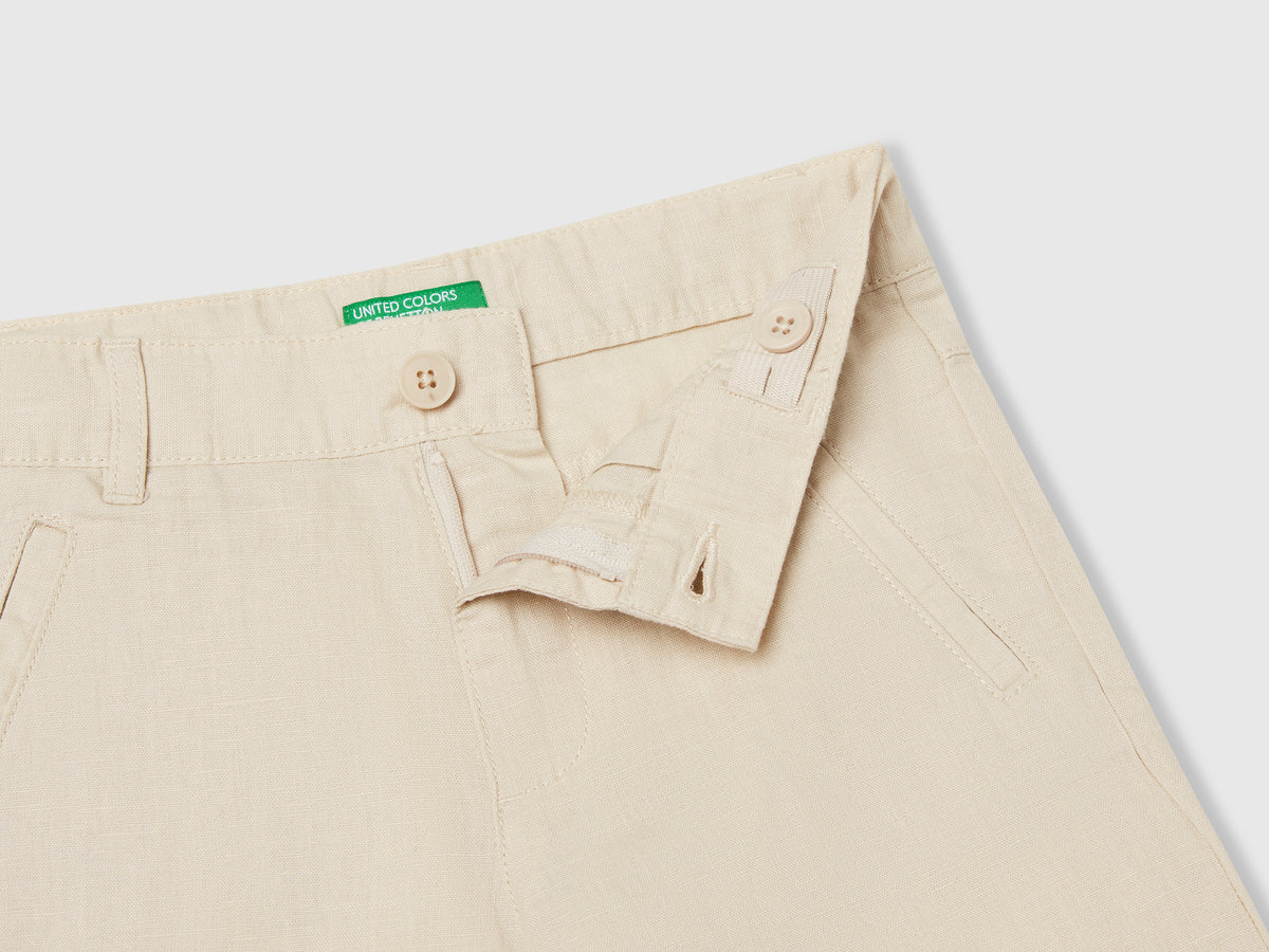 Shorts in misto lino