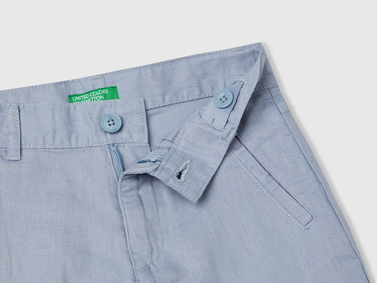 Shorts in misto lino