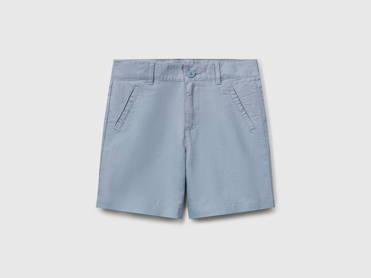 Shorts in misto lino