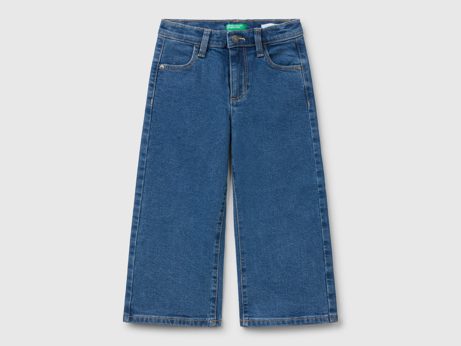 Jeans in misto cotone da bimba blu | Benetton Outlet