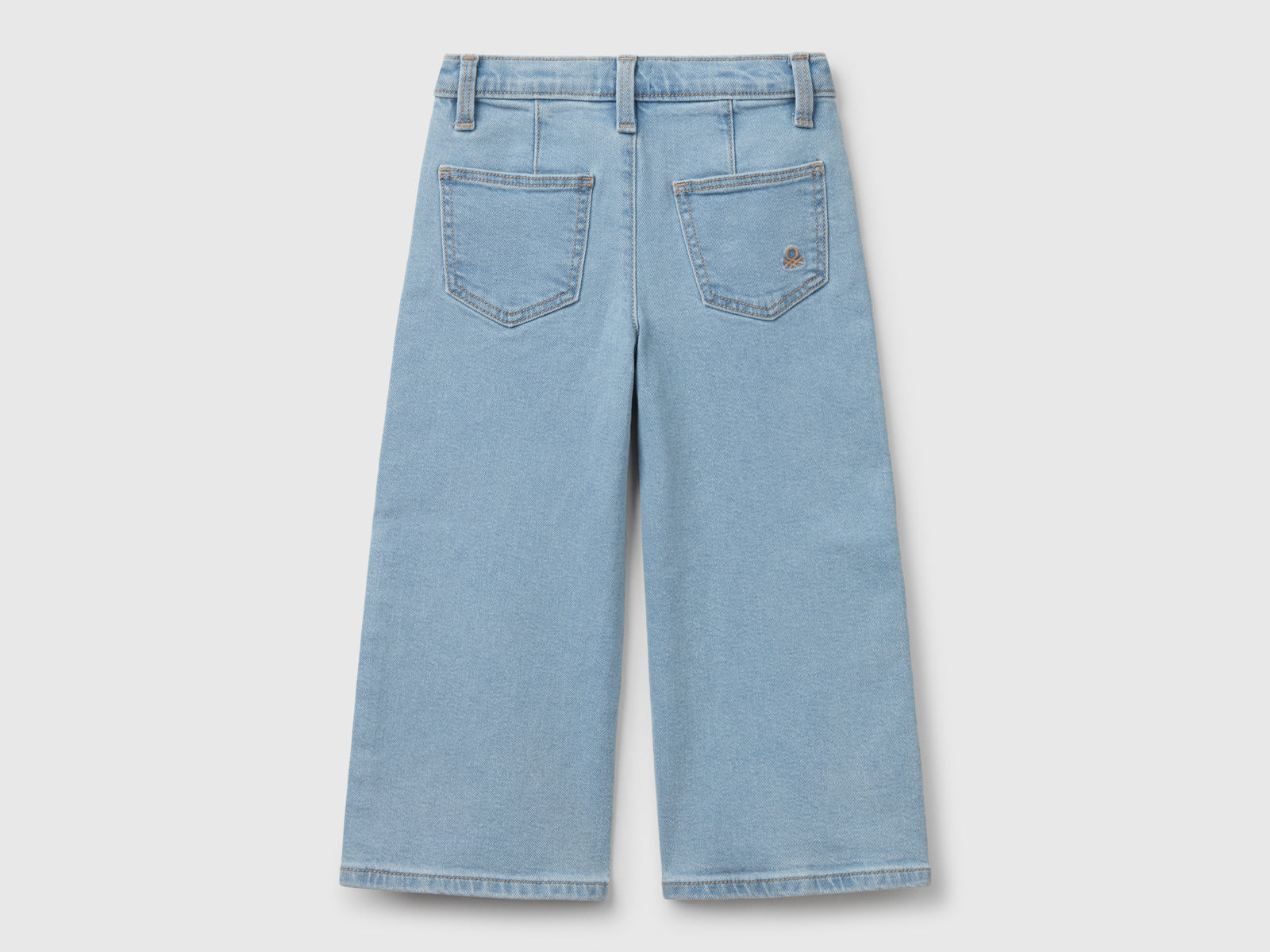 Jeans in misto cotone da bimba azzurro 2 | Benetton Outlet