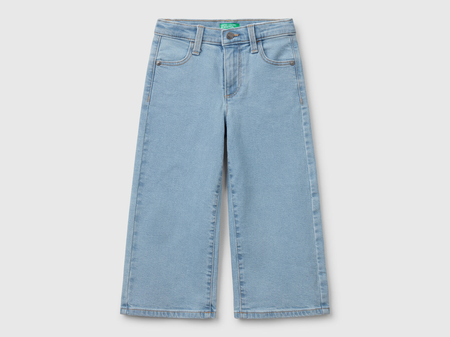 Jeans in misto cotone da bimba azzurro | Benetton Outlet