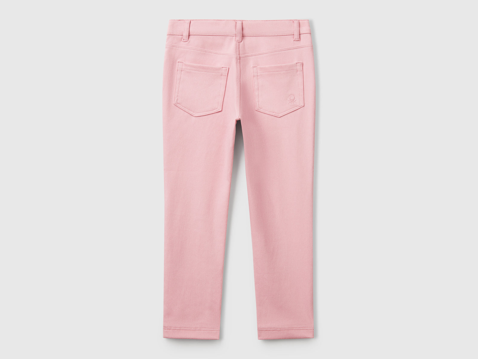 Pantaloni skinny fit da bimba rosa 2 | Benetton Outlet