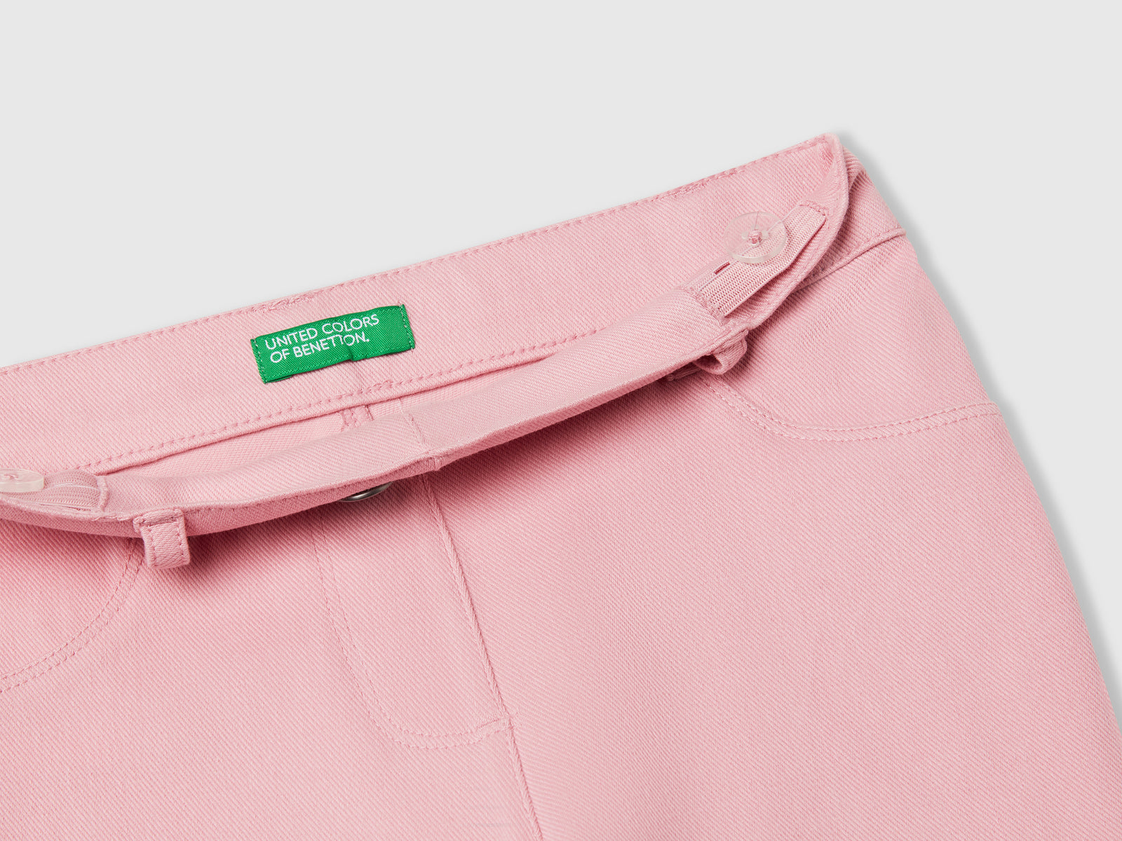 Pantaloni skinny fit da bimba rosa 3 | Benetton Outlet