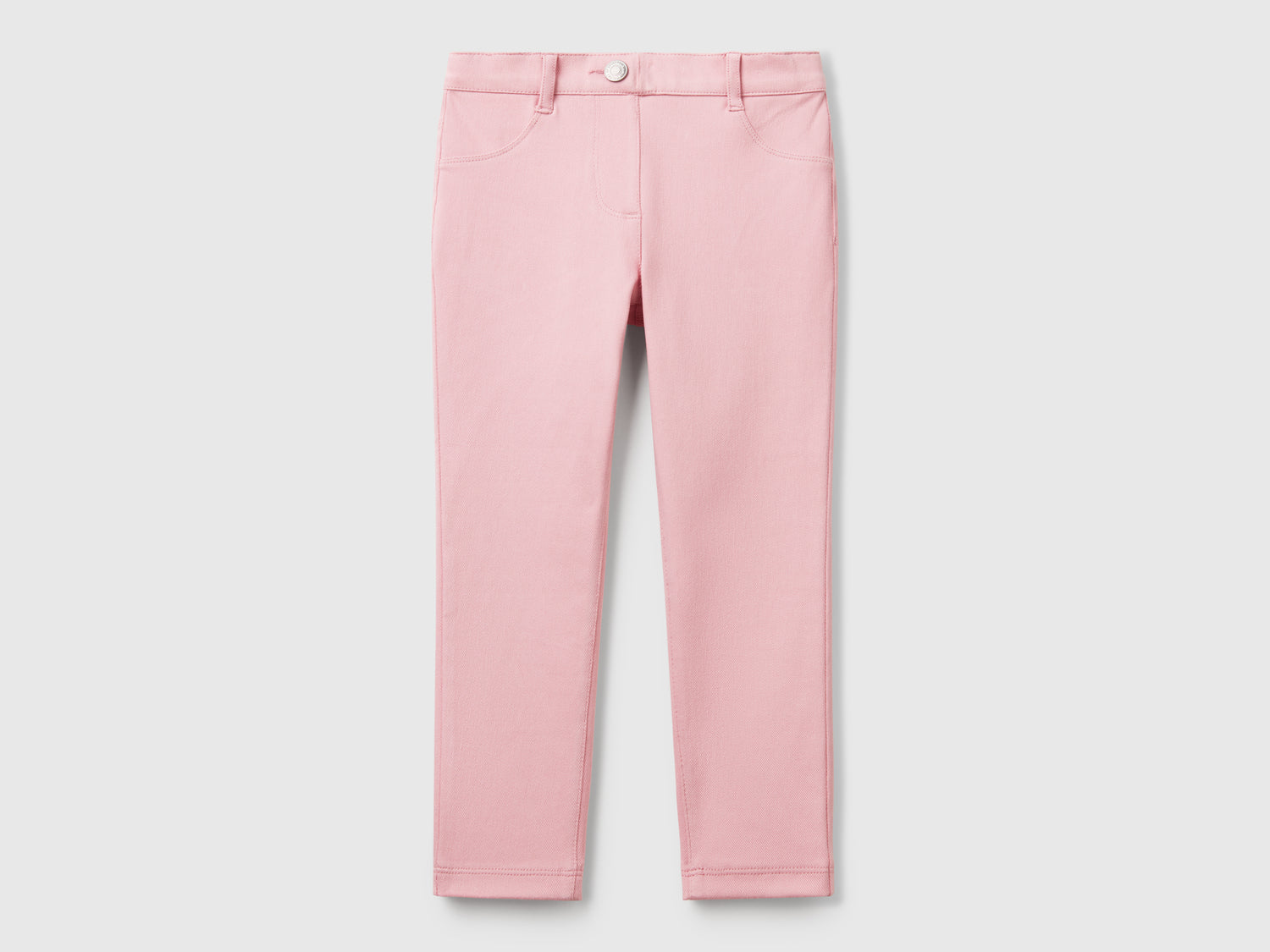 Pantaloni skinny fit da bimba rosa | Benetton Outlet