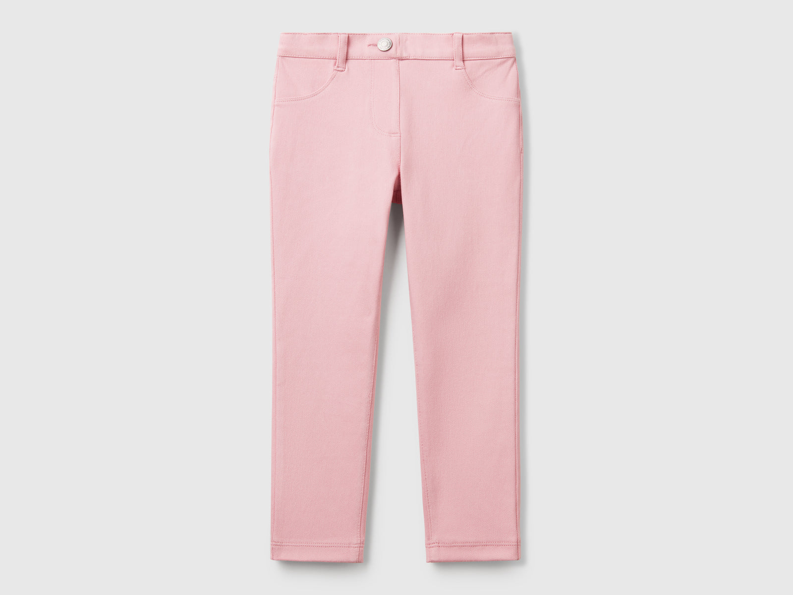 Pantaloni skinny fit da bimba rosa | Benetton Outlet