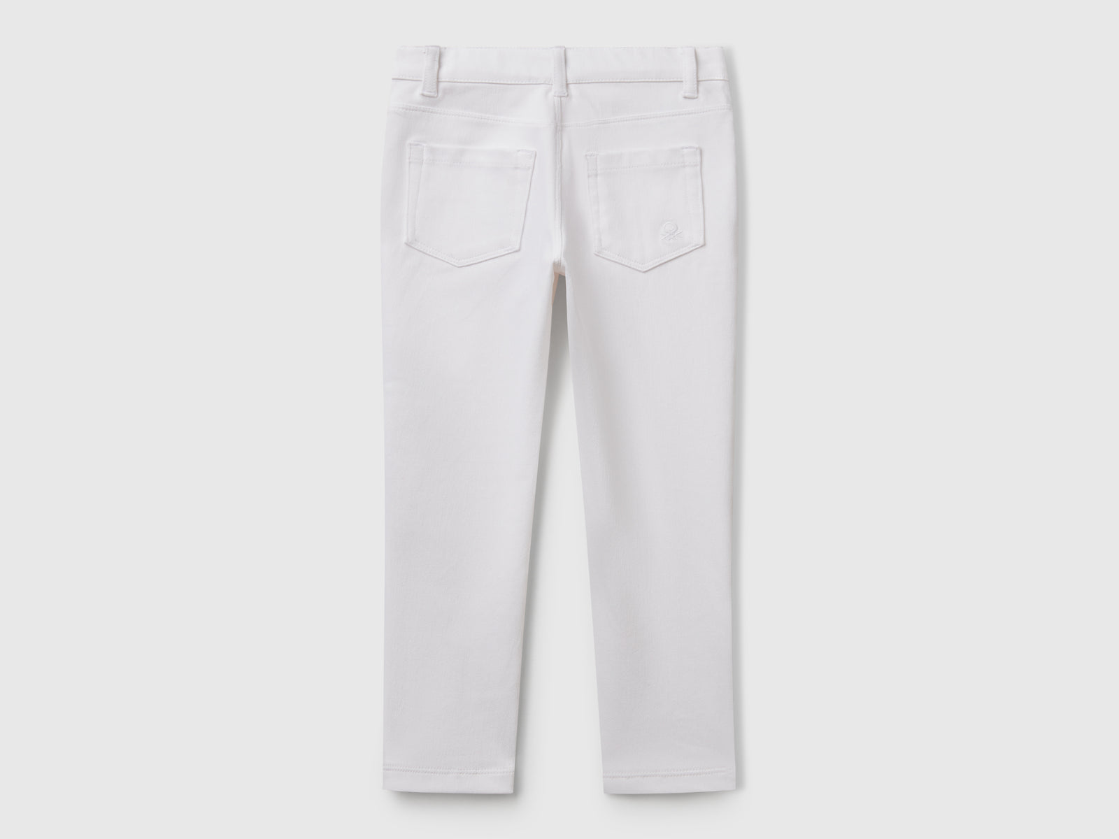 Pantaloni skinny fit da bimba bianco 2 | Benetton Outlet