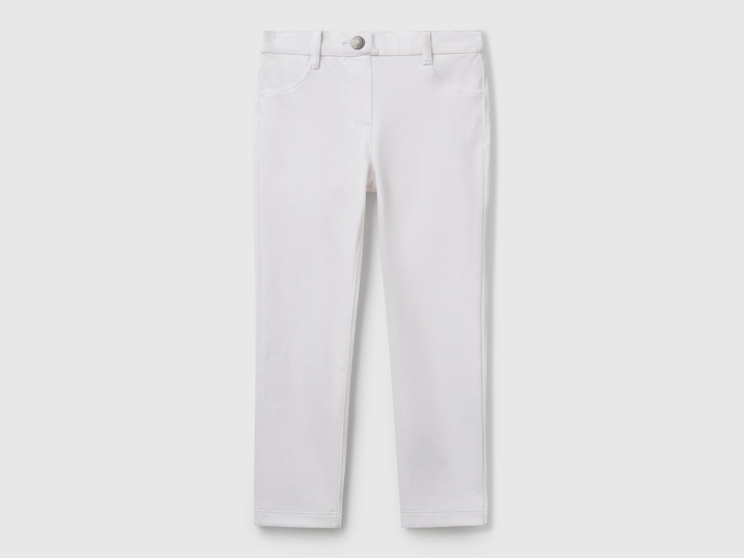 Pantaloni skinny fit da bimba bianco | Benetton Outlet