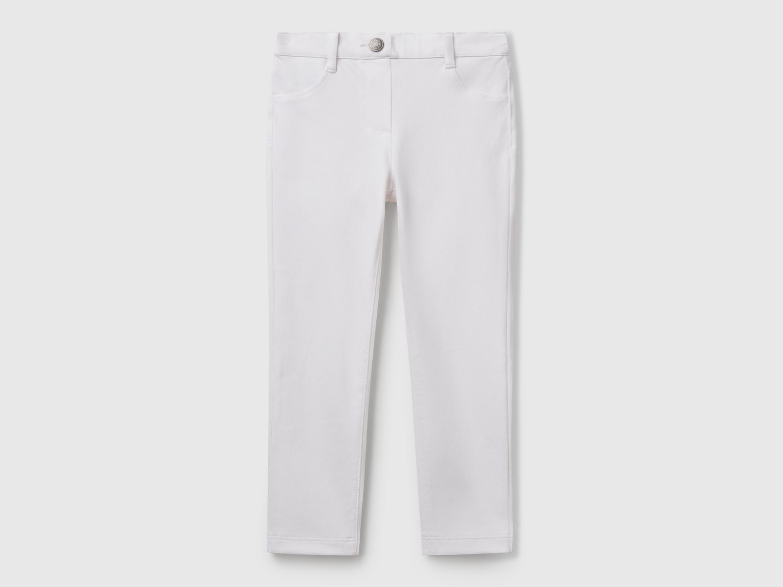 Pantaloni skinny fit da bimba bianco | Benetton Outlet