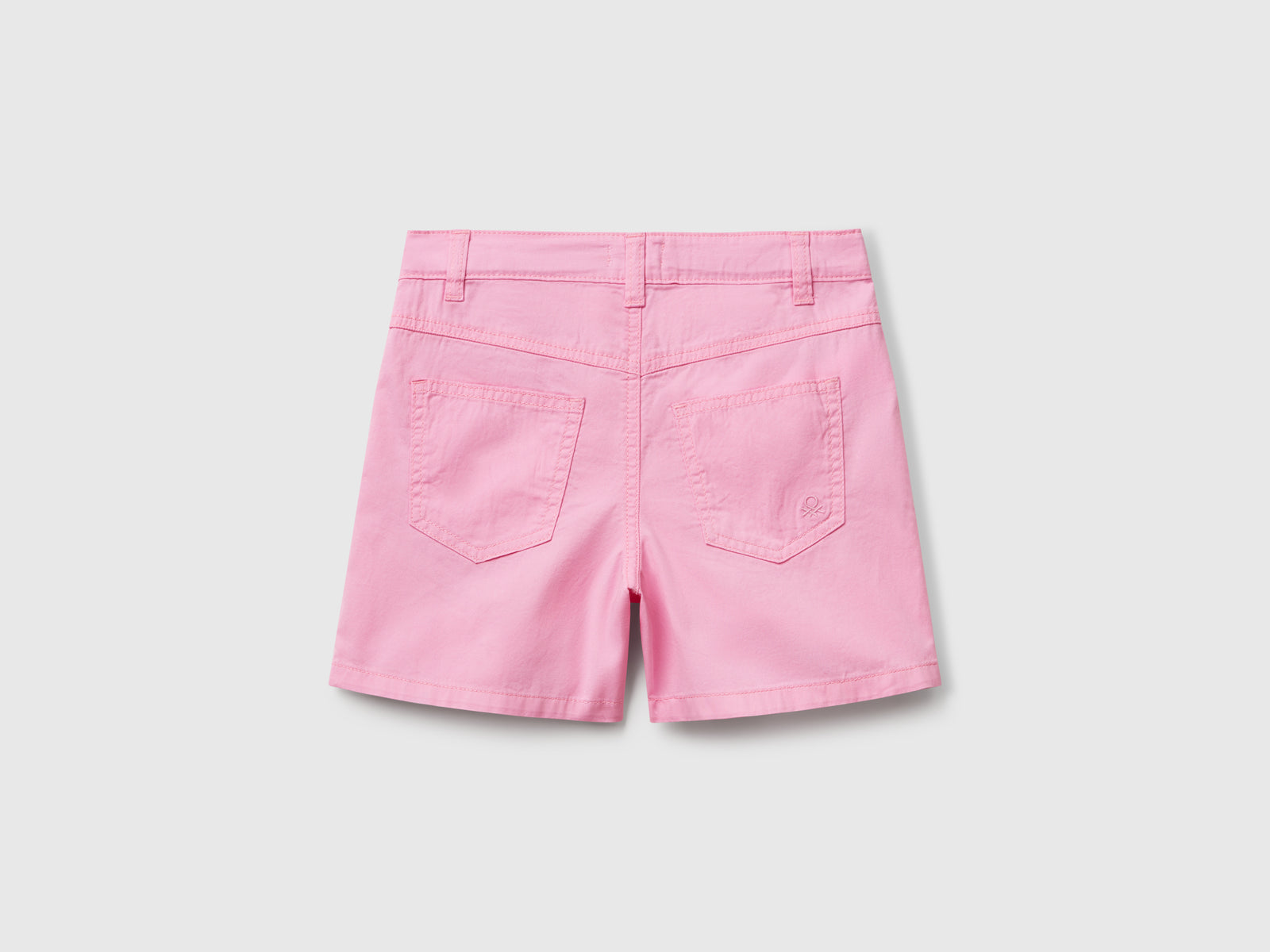 Shorts in puro cotone da bambina rosa 2 | Benetton Outlet