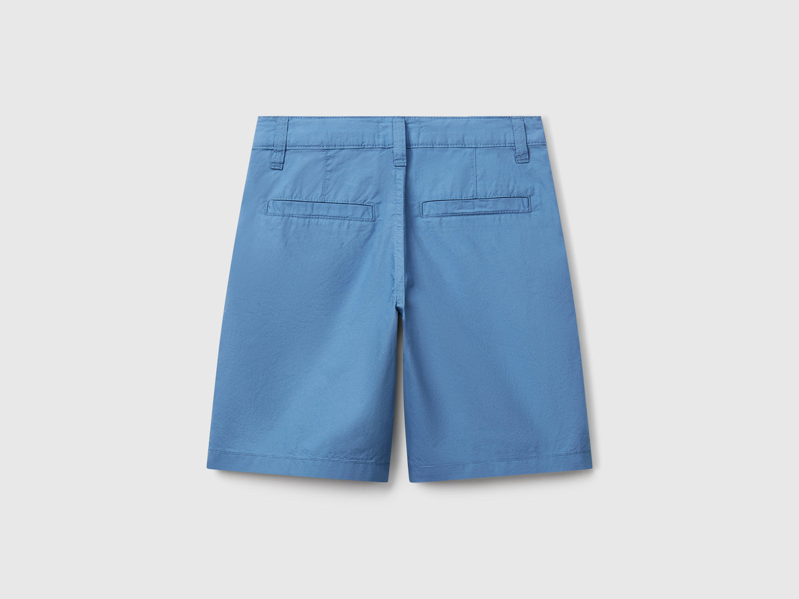 Bermuda in puro cotone da bambino azzurro 2 | Benetton Outlet
