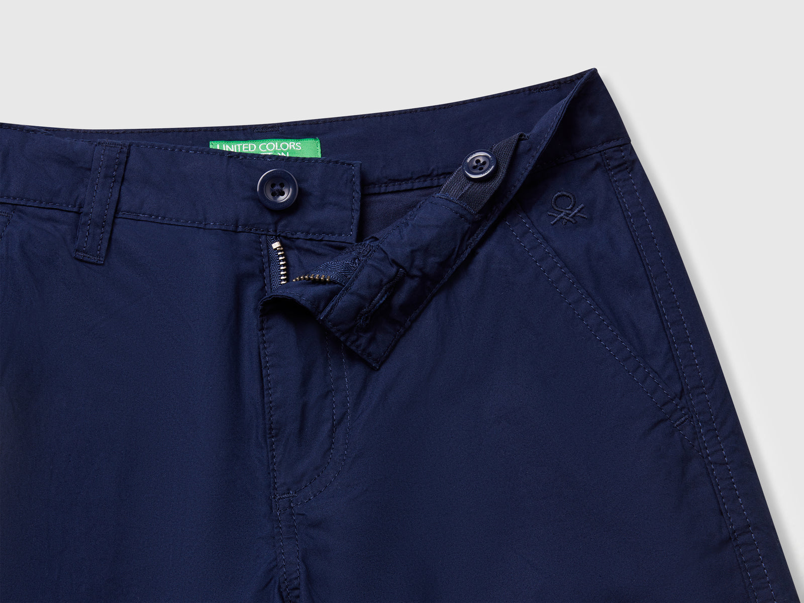 Bermuda in puro cotone da bambino blu scuro 3 | Benetton Outlet